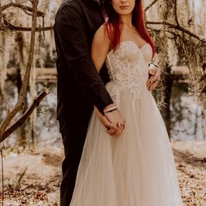 Tulle Dress for Engagement Photos